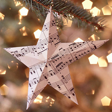 Sheet Music Ornament