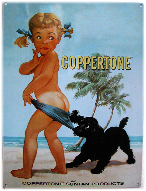 Gone to the Beach - Coppertone Girl 2