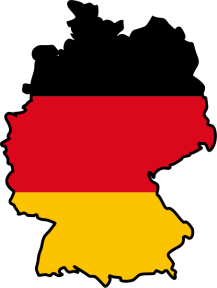 Germany Flag Map